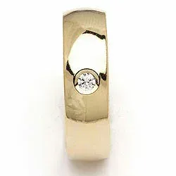 Vigselsring från rs of scandinavi i 8 karat guld 0,03 ct