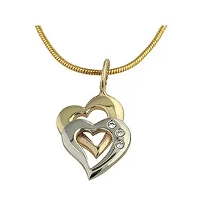 RS of Scandinavia hängen i 14 karat guld med vitguld vita briljant