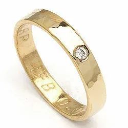 Vigselsring från rs of scandinavi i 8 karat guld 0,02 ct