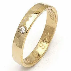 Vigselsring från rs of scandinavi i 8 karat guld 0,02 ct