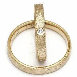 Vigselsringe från rs of scandinav i 8 karat guld 0,02 ct