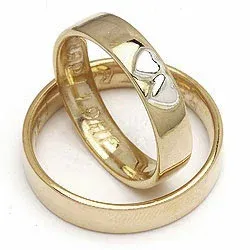 Vigselsringe från rs of scandinav i 8 karat guld- och vitguld