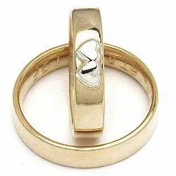 Vigselsringe från rs of scandinav i 8 karat guld- och vitguld