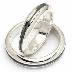 Vigselsringe från rs of scandinav i oxiderat sterlingsilver