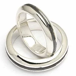 Vigselsringe från rs of scandinav i oxiderat sterlingsilver