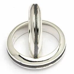 Vigselsringe från rs of scandinav i oxiderat sterlingsilver