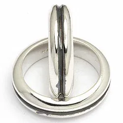 Vigselsringe från rs of scandinav i oxiderat sterlingsilver