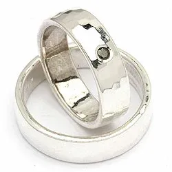 Vigselsringe från rs of scandinav i silver 0,05 ct