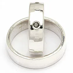 Vigselsringe från rs of scandinav i silver 0,05 ct