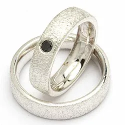 Vigselsringe från rs of scandinav i silver 0,10 ct