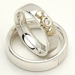 Vigselsringe från rs of scandinav i silver och vanl. guld