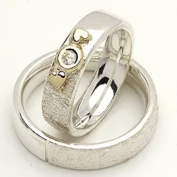 Vigselsringe från rs of scandinav i silver och vanl. guld