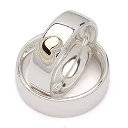 Vigselsringe från rs of scandinav i silver och vanl. guld