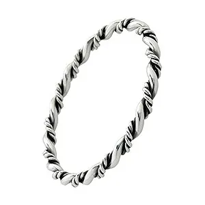 6,5 mm RS of Scandinavia armring i oxiderat sterlingsilver
