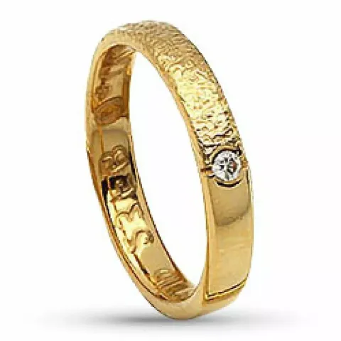 Vigselsring från rs of scandinavi i 8 karat guld 0,02 ct