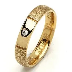 Vigselsring från rs of scandinavi i 8 karat guld 0,02 ct