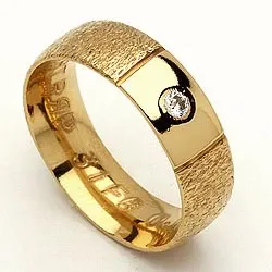 Vigselsring från rs of scandinavi i 8 karat guld 0,03 ct