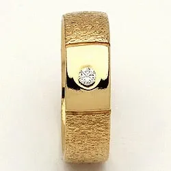 Vigselsring från rs of scandinavi i 8 karat guld 0,03 ct