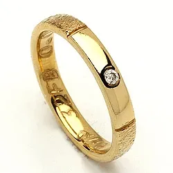 Vigselsring från rs of scandinavi i 14  karat guld 0,02 ct