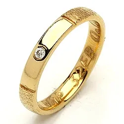 Vigselsring från rs of scandinavi i 14  karat guld 0,02 ct