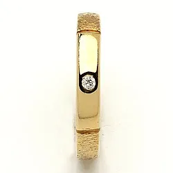 Vigselsring från rs of scandinavi i 14  karat guld 0,02 ct