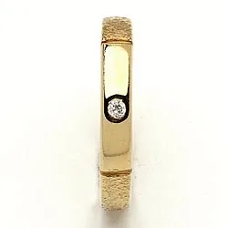 Vigselsring från rs of scandinavi i 8 karat guld 0,02 ct