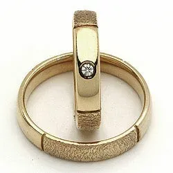 Vigselsringe från rs of scandinav i 14  karat guld 0,02 ct