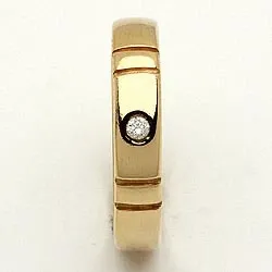 Vigselsring från rs of scandinavi i 8 karat guld 0,02 ct