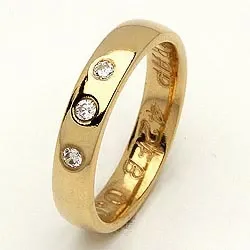 Vigselsring från rs of scandinavi i 8 karat guld 0,06 ct
