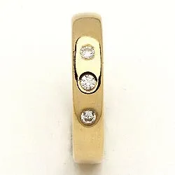 Vigselsring från rs of scandinavi i 8 karat guld 0,06 ct