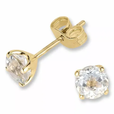 gröna ametist örhängen i 9 karat guld med ametist 