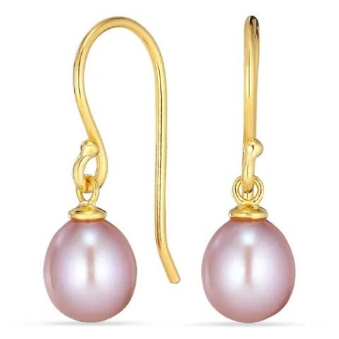 7-7,5 mm pärla örhängen i förgyllt silver