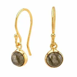 blanka NORDAHL ANDERSEN Sweets örhängen i förgyllt silver multifärgat labradorit