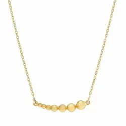 NORDAHL ANDERSEN Beads halskedja med berlocker i förgyllt silver