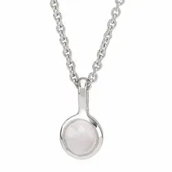 Lille NORDAHL ANDERSEN Sweets kvarts hängen med halskedja i silver rosa kvarts
