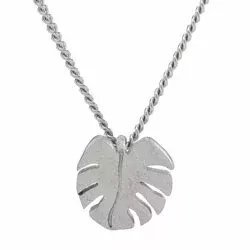 NORDAHL ANDERSEN blad hängen med halskedja i silver