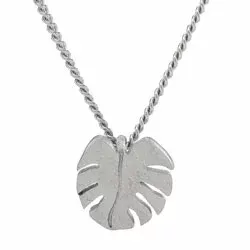 NORDAHL ANDERSEN Leaf blad hängen med halskedja i silver