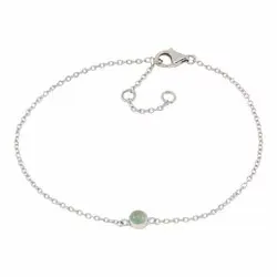 NORDAHL ANDERSEN Sweets armband i silver grön aventurin