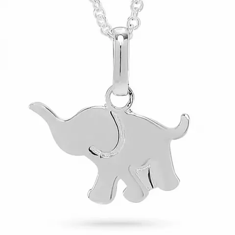 NORDAHL ANDERSEN elefant halskedja med berlocker i silver