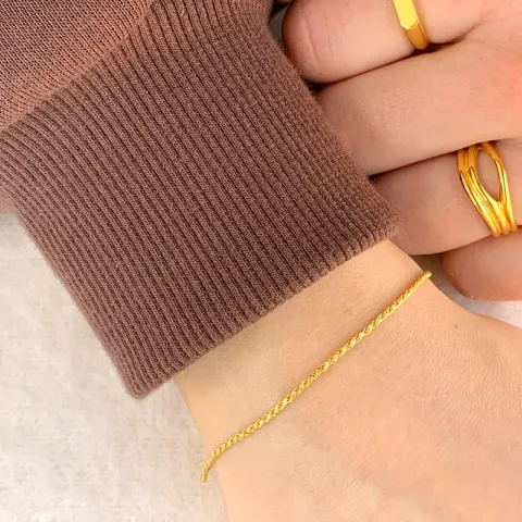 Nordahl andersen armband i förgyllt silver