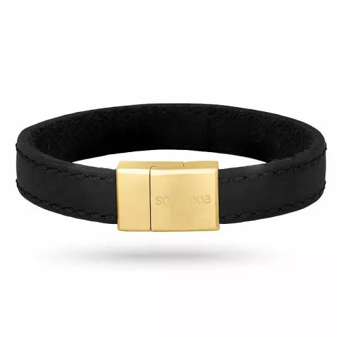 Nordahl andersen svart armband i läder