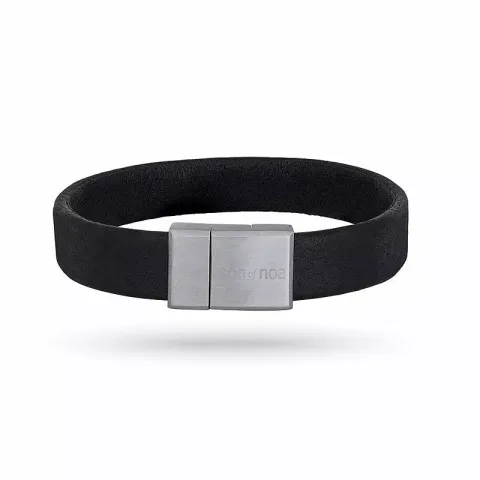 Nordahl andersen svart armband i läder