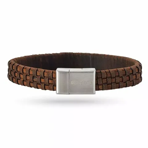 Nordahl andersen bruna armband i läder