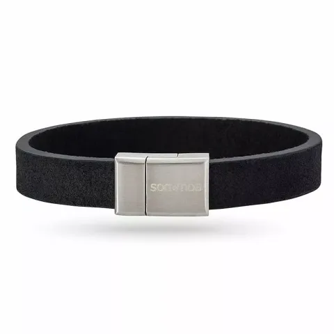 Nordahl andersen svart armband i läder