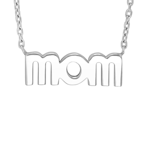 NORDAHL ANDERSEN mom halsband i rhodinerat silver