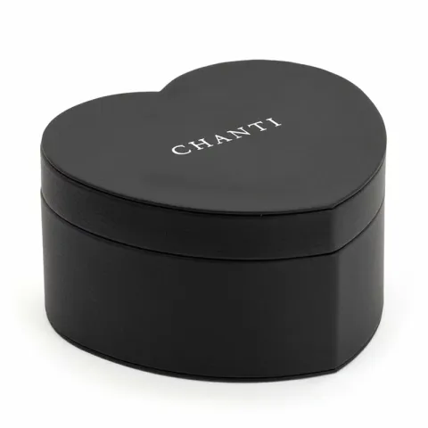 CHANTI Hjerte smykkeskrin smyckeskrin i konstläder