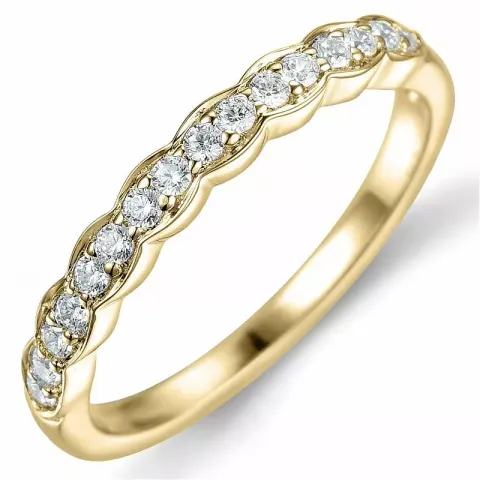 diamantring i 14  karat guld 0,24 ct