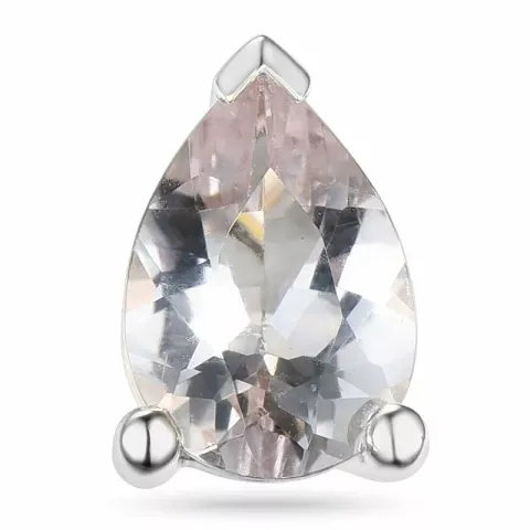 Ovalt morganit hängen i 14 carat vitguld 0,64 ct
