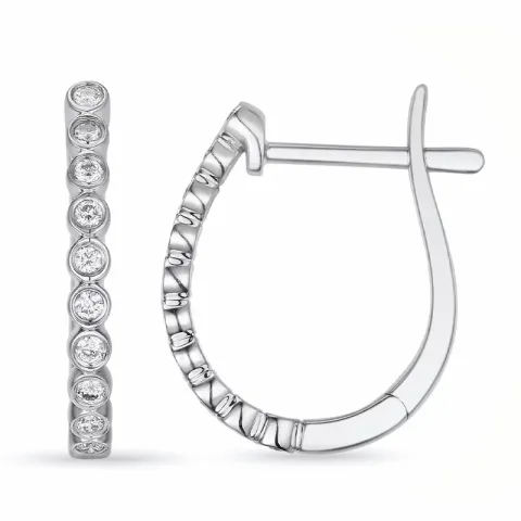 creol i 14 karat vitguld med diamant
