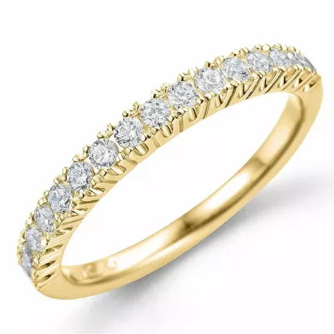 diamant alliancring i 14  karat guld 0,40 ct